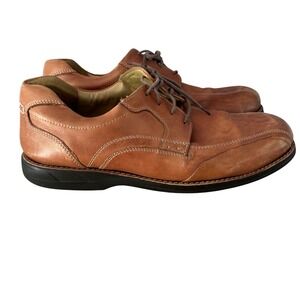 Johnston & Murphy Mens Dress Shoes Leather‎ Lace Up Oxfords Brown SZ 9.5